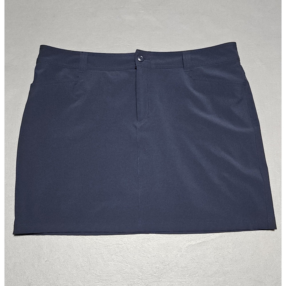 Eddie Bauer Size 16 Adventurer‎ 2.0 Performance Skort Skirt Poly Stretch Blue